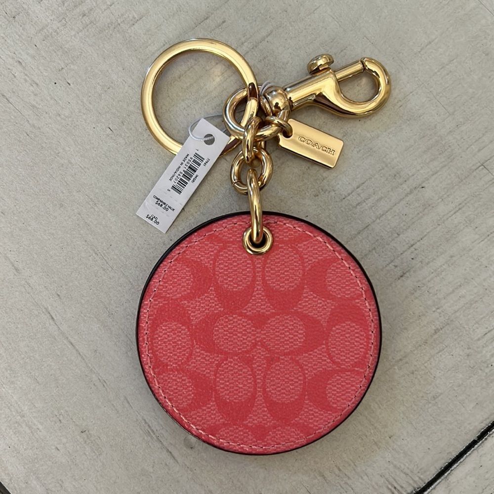 COACH NWT Mirrored Keychain - Picture 3 of 5